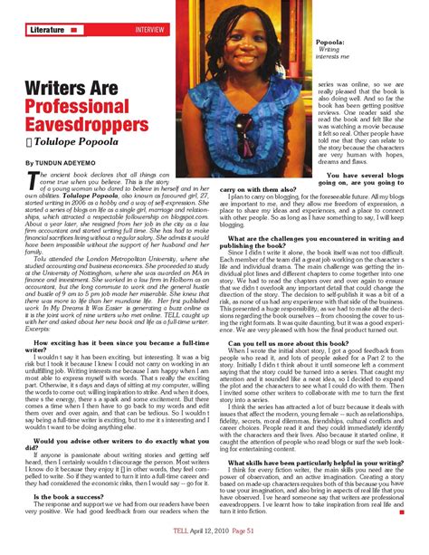 Isaw Magazine Interview