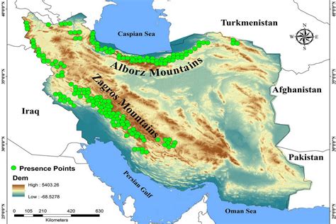 Mountain Range between Israel and Iran