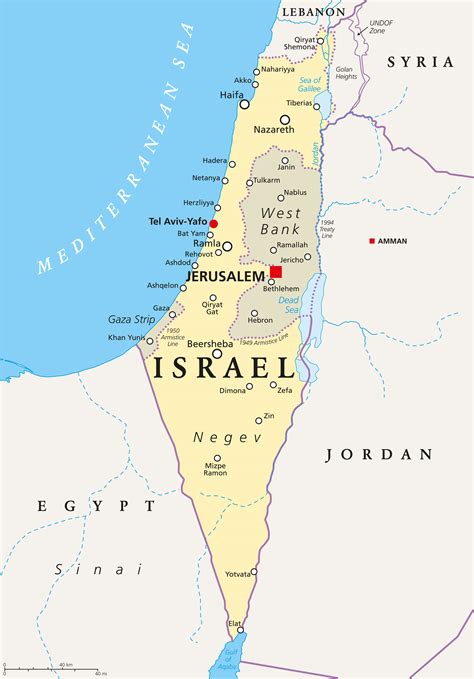 A map of Israel