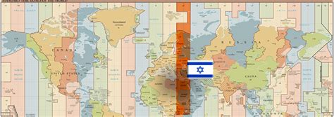 Israel Time Zone Map