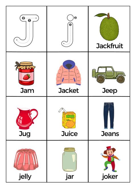 J Words Examples