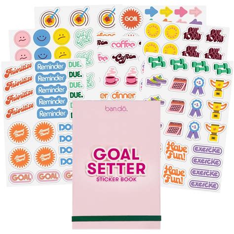 Japanese calendar stickers for goal setting