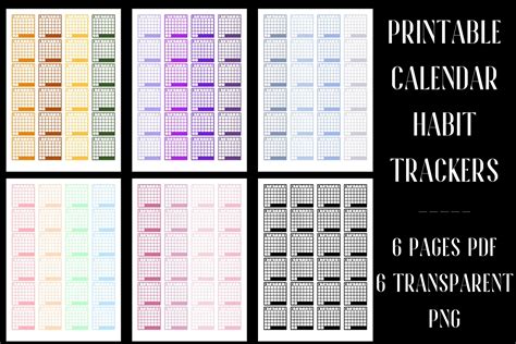 Japanese calendar stickers for habit tracking