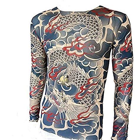 Japanese-Inspired Tattoo Long Sleeve Shirts