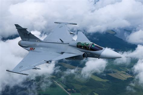 JAS 39 Gripen in flight