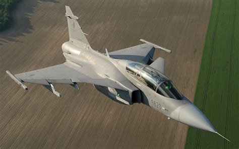 Jas 39 Gripen Fighter in flight