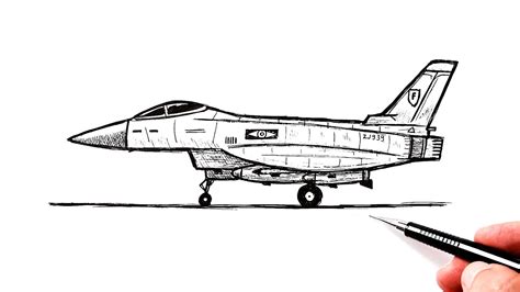 Jet plane drawing example 1