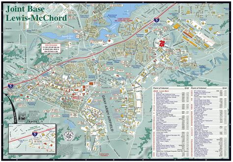 Joint Base Lewis-McChord Map