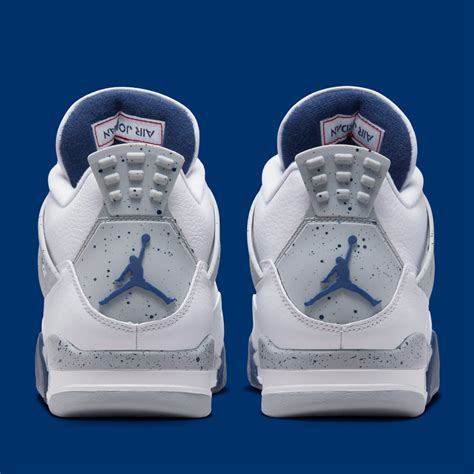 Jordan 4 Navy Blue Sneakers Heel Tab