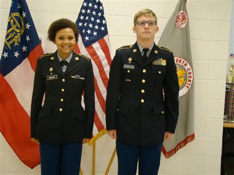 JROTC cadets in uniform