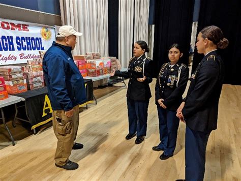 JROTC Cadets Participating in Community Service Projects