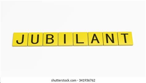 Illustration of jubilant words