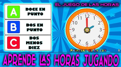 Juegos educativos para aprender la hora