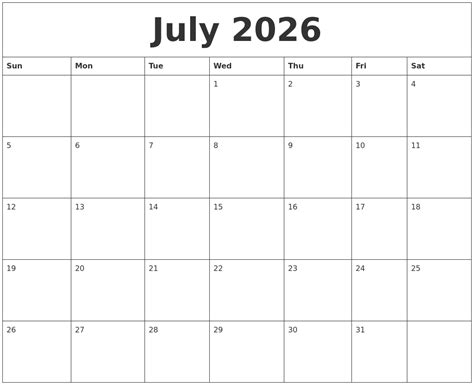 July 2026 Calendar Image 10