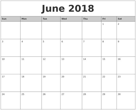 Next steps with June calendar printables