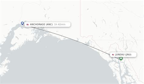 Juneau to Moscow Flight Route