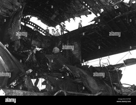 A kamikaze aircraft in a hangar