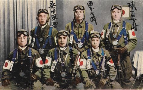 Kamikaze pilots preparing for a mission