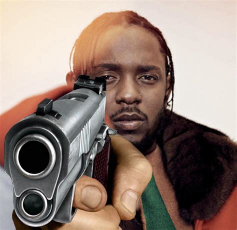 Kendrick Lamar with a Gun