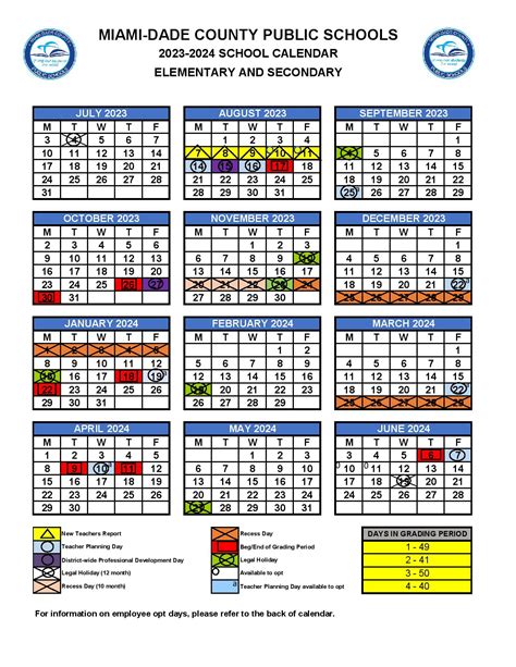 Key Dates in the Miami Dade Public Schools Calendar