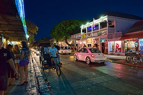 Nightlife on Duval Street in Key West