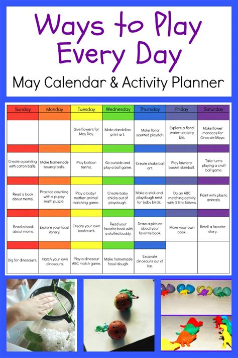 Kids calendar activities