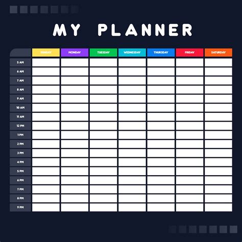 Kids calendar time management