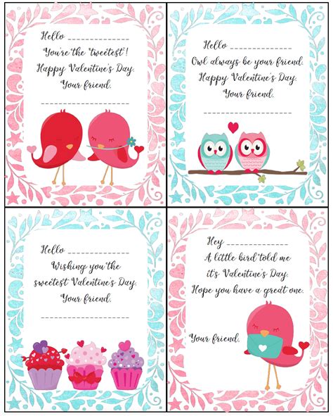 Kids Valentine printables