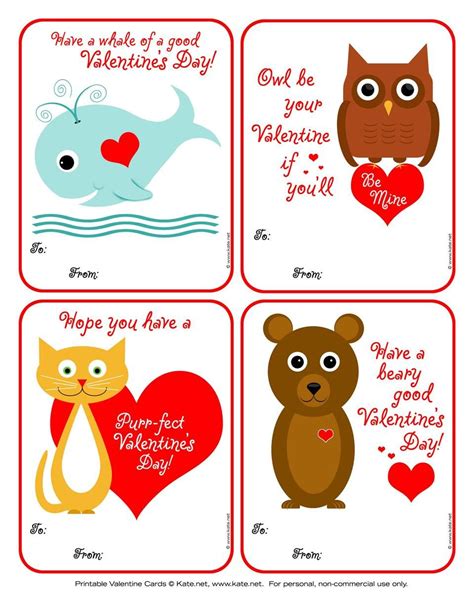 Free printable valentines cards for kids