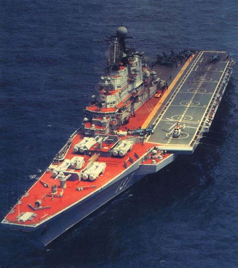 Kiev Class Aircraft Carrier as Seen from Above