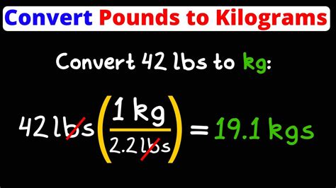 Kilogram to Pound Conversion Examples