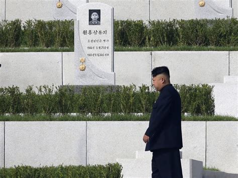 Kim Jong Un at Korean War Memorial