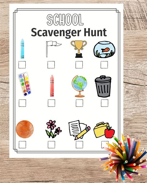 Description of Kindergarten scavenger hunts