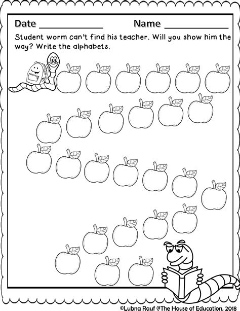 Kindergarten Worksheets for Teachers