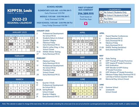 KIPP Calendar Example