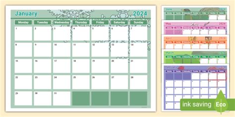 KIPP Calendar Template Excel