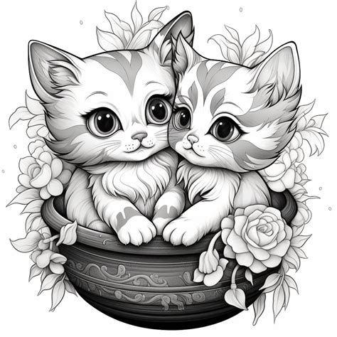 Kitten coloring pages benefits