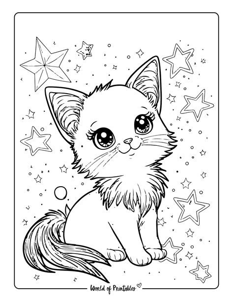 Kitten coloring pages to print