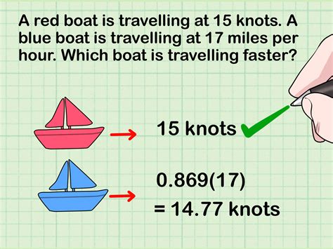 Knots to miles per hour conversion in maritime