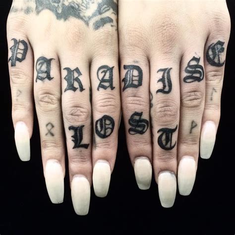 Knuckle Tattoo Designs