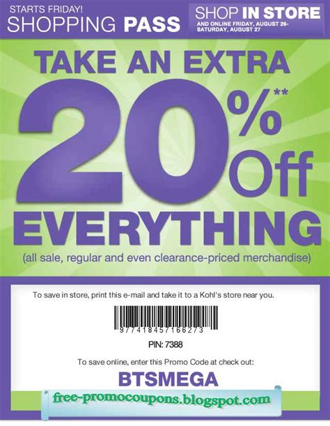 Kohls coupons gallery 6