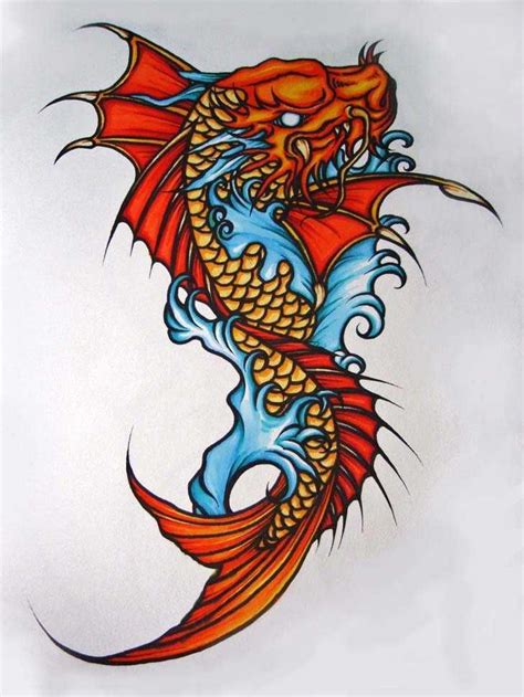 Koi Carp Dragon Tattoo Gallery