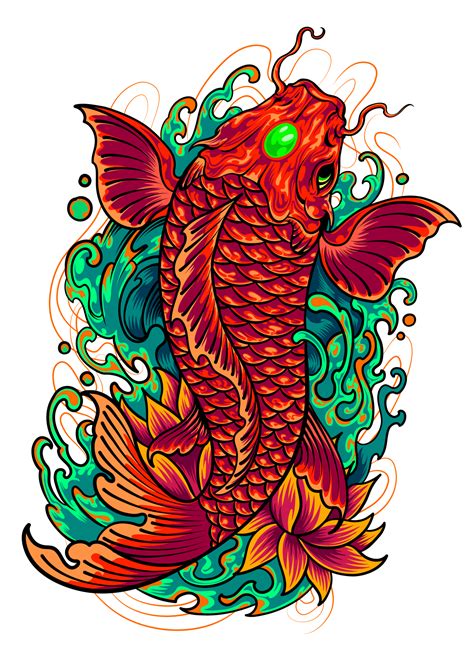 Koi Carp Symbolism in Tattoos