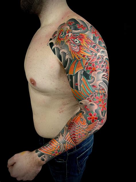 Koi dragon tattoo inspiration and ideas