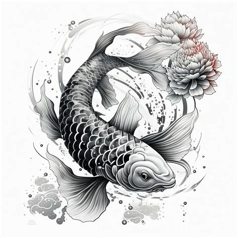 Koi fish tattoo art