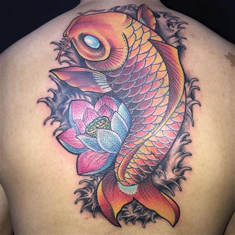 Koi fish tattoo colors