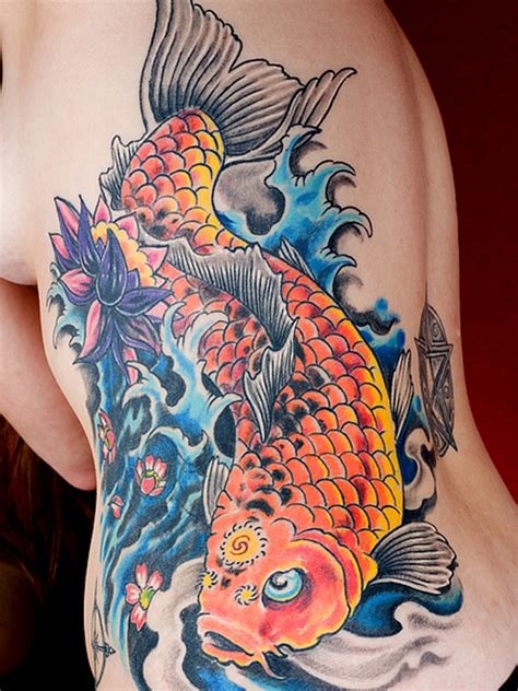 Koi fish tattoo designs for men and women