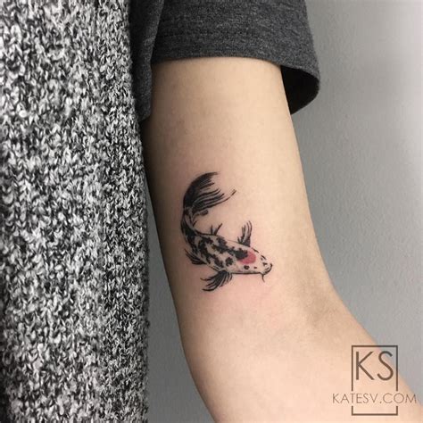 Koi fish tattoo placement