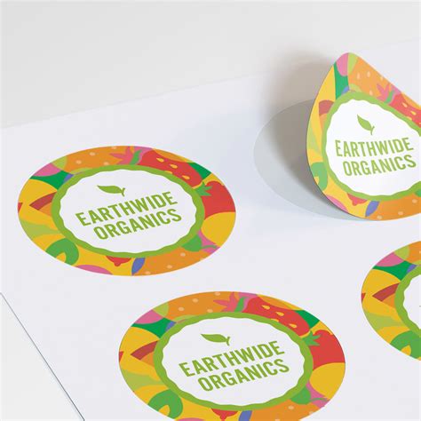 Label Stickers for Marketing Materials