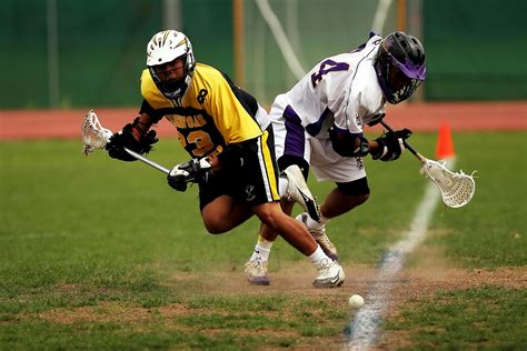 Lacrosse action shot